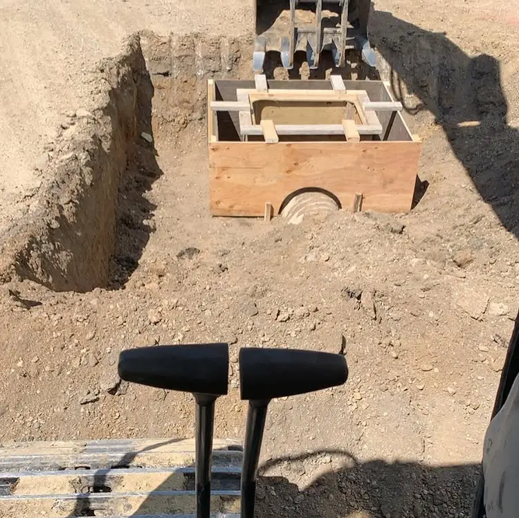 Drainage crew working in White SD