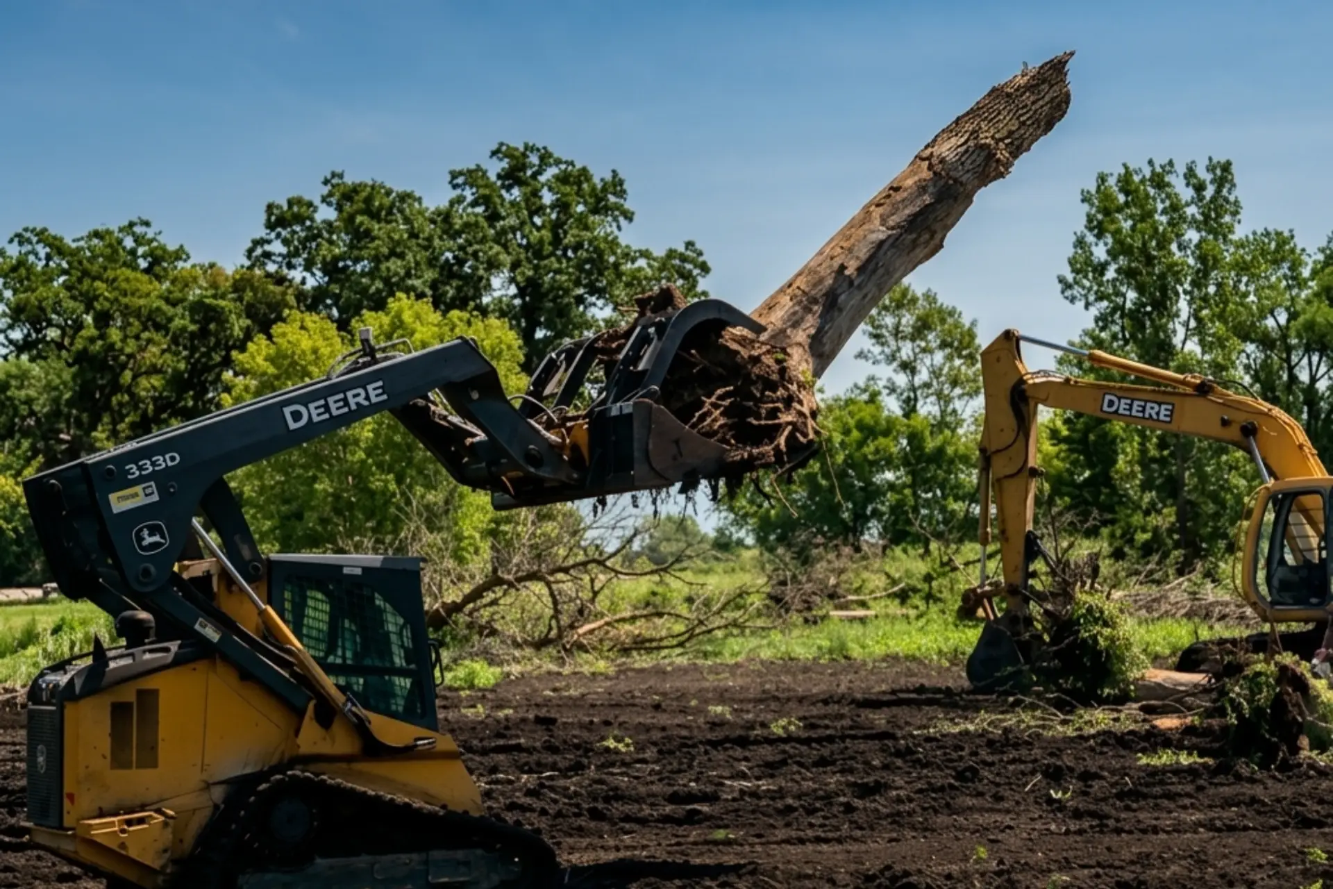 Land Clearing crew working in Kingsbury County SD