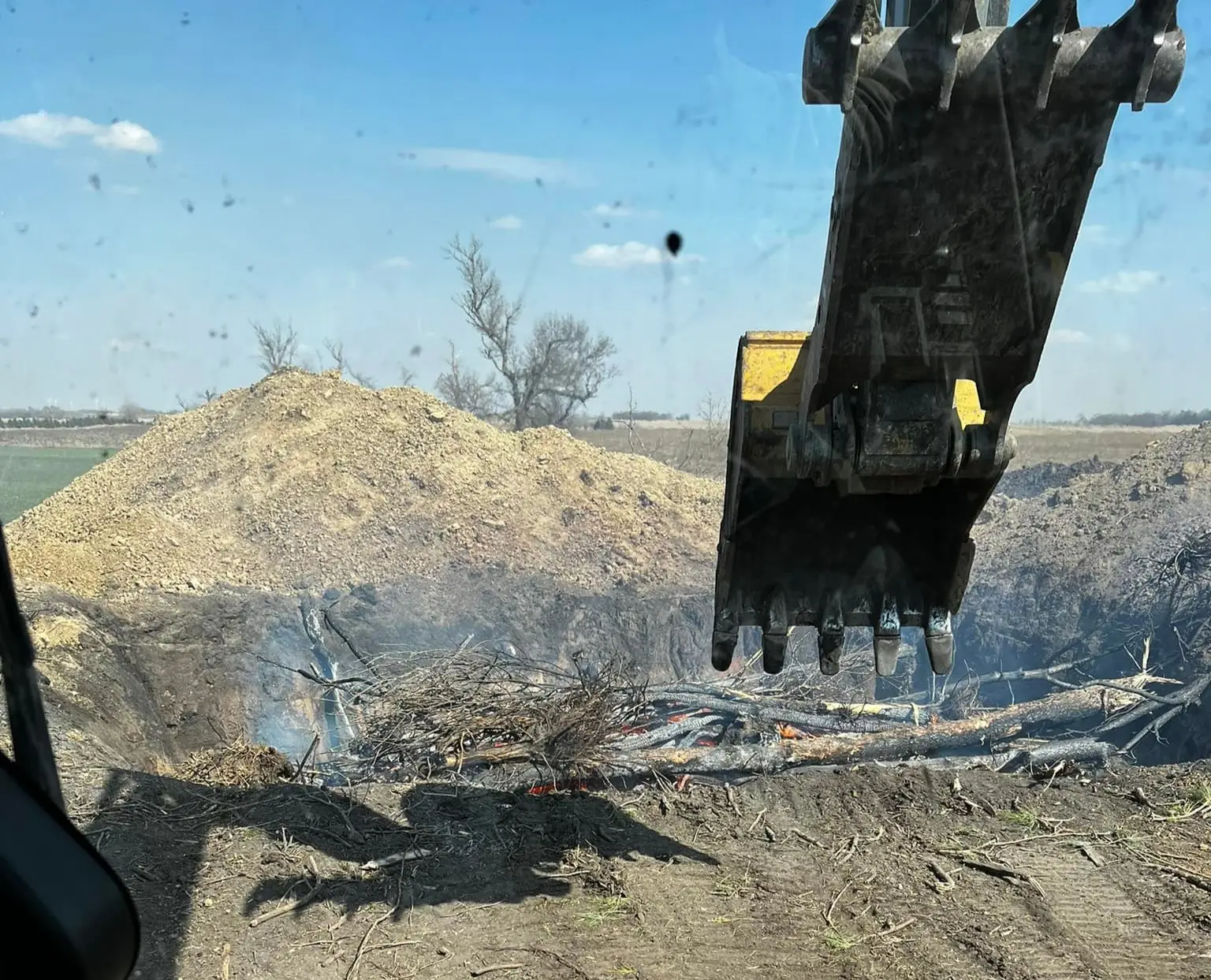 Land Clearing project equipment in Kingsbury County SD