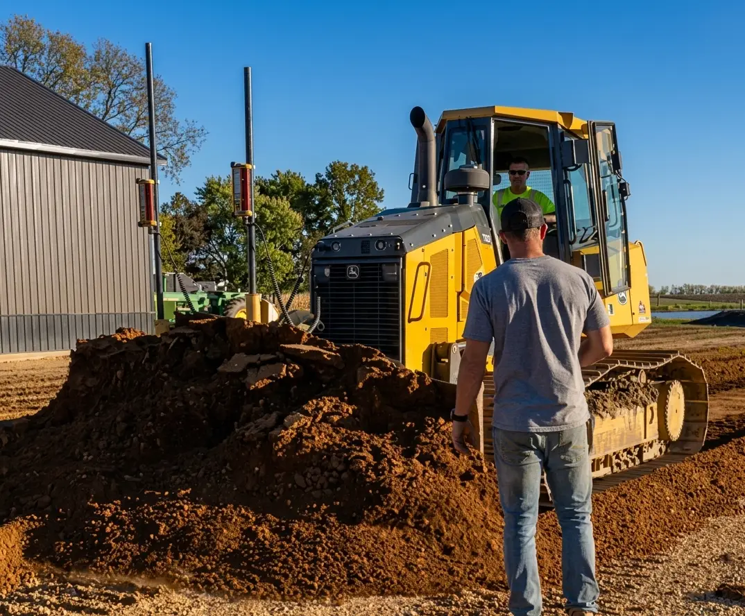Site Prep Underground project equipment in White SD