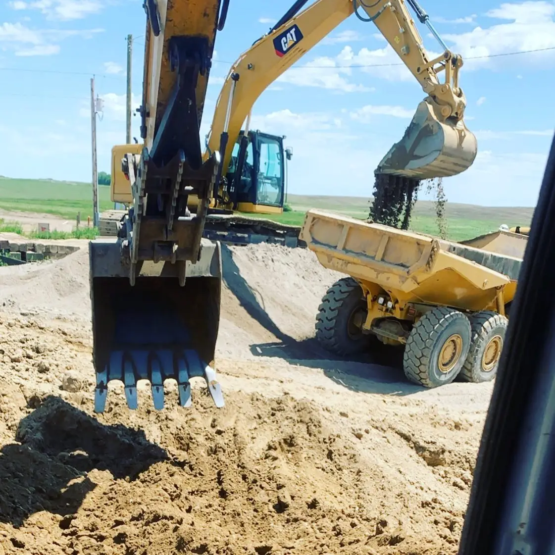 Excavation project equipment in Parker SD