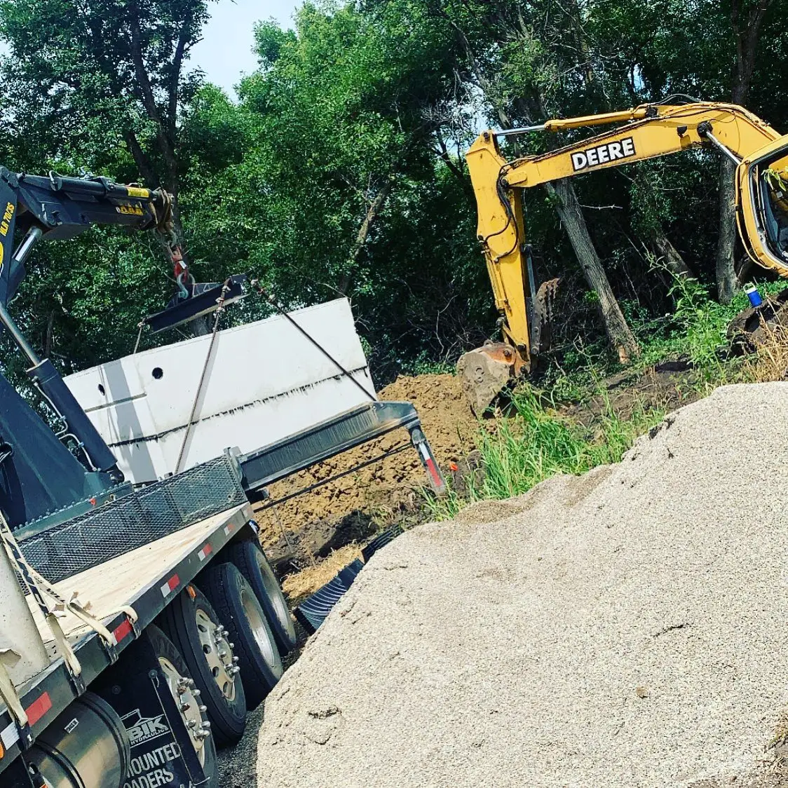 Excavation crew working in Parker SD